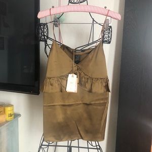 NTW Scotch & Soda Top Gold/Green Color